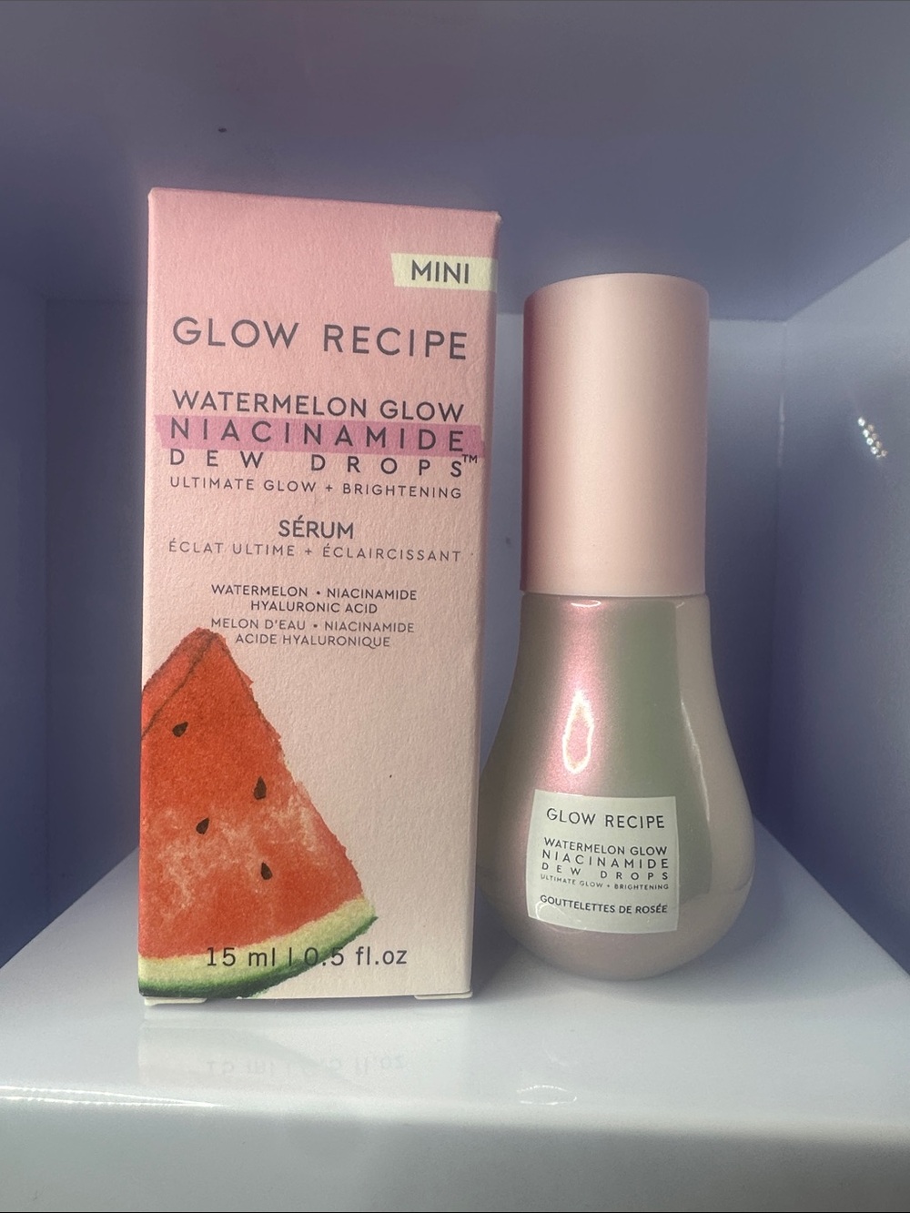 Glow Recipe Watermelon Glow Niacinamide Dew Drops - Pink & Green Iridescent